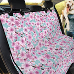 Sakura Cherry Blossom Pattern Print Pet Car Back Seat Cover