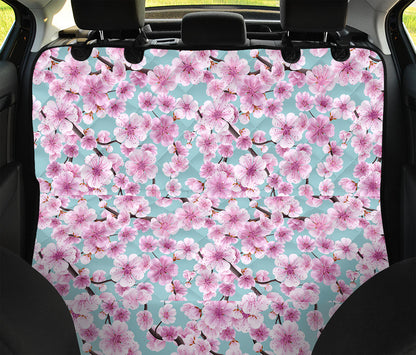 Sakura Cherry Blossom Pattern Print Pet Car Back Seat Cover