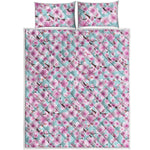 Sakura Cherry Blossom Pattern Print Quilt Bed Set