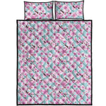 Sakura Cherry Blossom Pattern Print Quilt Bed Set