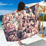 Sakura Cherry Blossom Print Beach Sarong Wrap