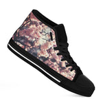 Sakura Cherry Blossom Print Black High Top Shoes