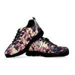 Sakura Cherry Blossom Print Black Sneakers