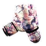 Sakura Cherry Blossom Print Boxing Gloves