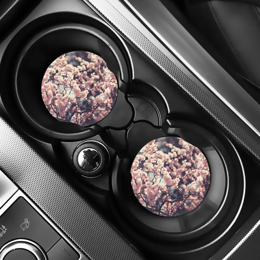 Sakura Cherry Blossom Print Car Coasters
