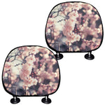 Sakura Cherry Blossom Print Car Headrest Covers