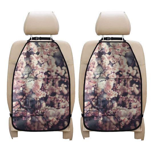Sakura Cherry Blossom Print Car Seat Organizers