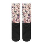 Sakura Cherry Blossom Print Crew Socks