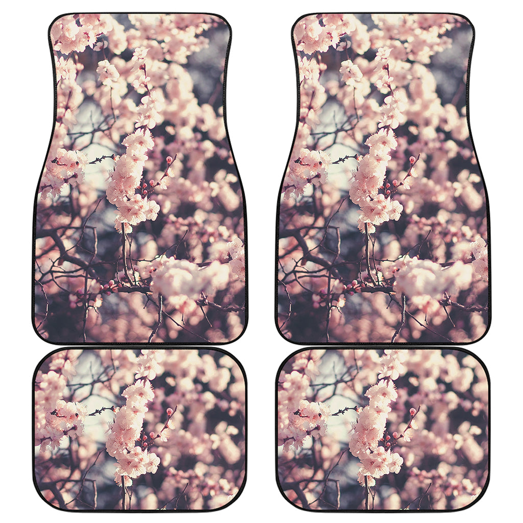 Sakura Cherry Blossom Print Front and Back Car Floor Mats