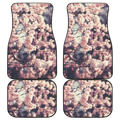 Sakura Cherry Blossom Print Front and Back Car Floor Mats