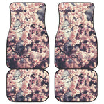 Sakura Cherry Blossom Print Front and Back Car Floor Mats