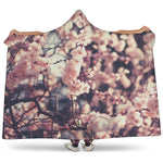 Sakura Cherry Blossom Print Hooded Blanket
