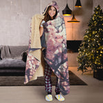 Sakura Cherry Blossom Print Hooded Blanket