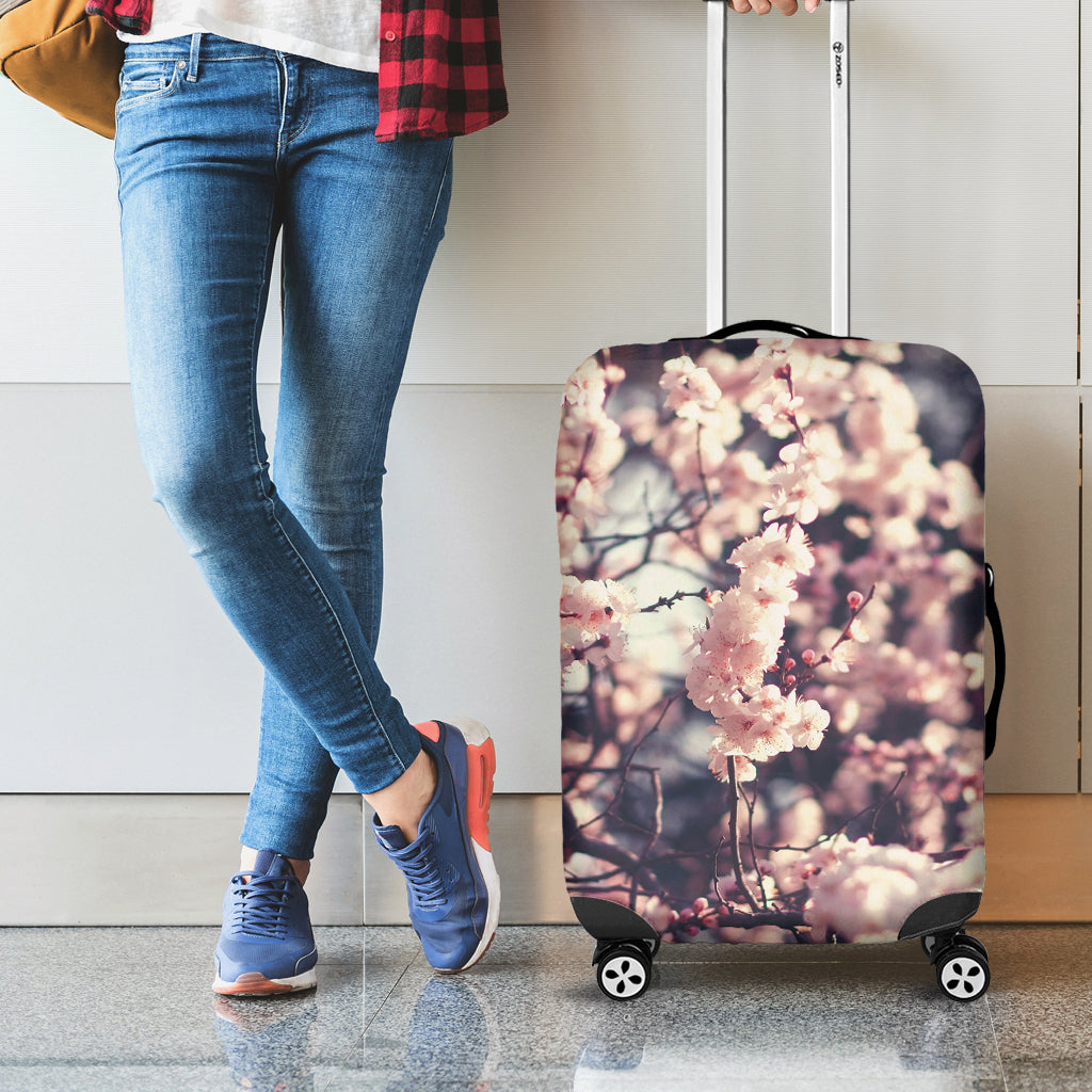 Sakura Cherry Blossom Print Luggage Cover