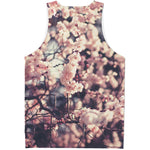 Sakura Cherry Blossom Print Men's Tank Top