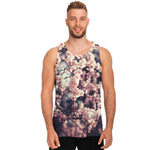 Sakura Cherry Blossom Print Men's Tank Top