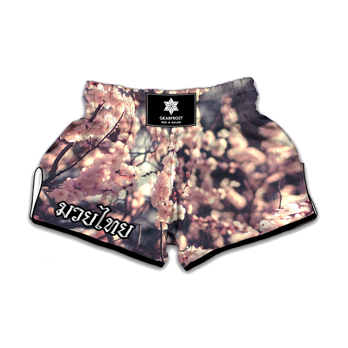 Sakura Cherry Blossom Print Muay Thai Boxing Shorts