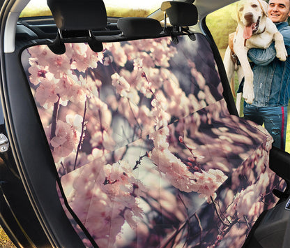 Sakura Cherry Blossom Print Pet Car Back Seat Cover