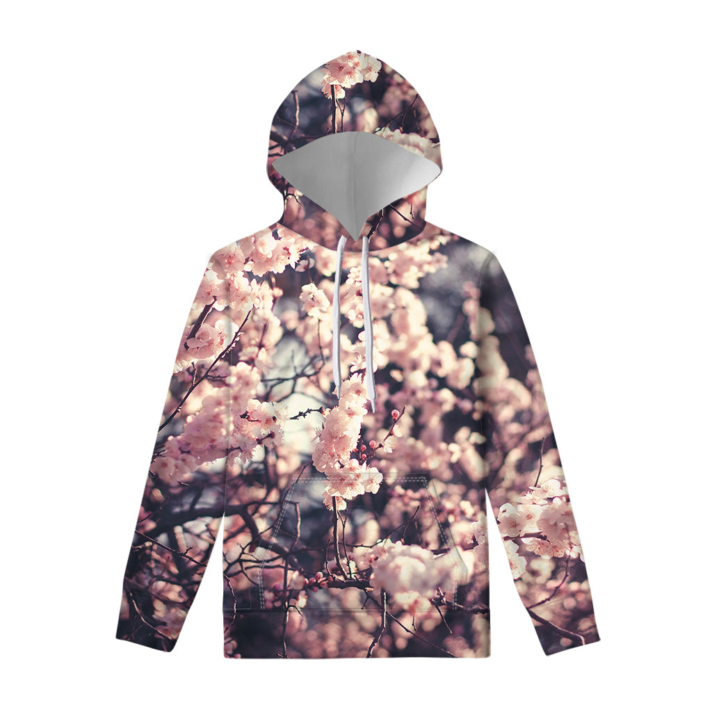Sakura Cherry Blossom Print Pullover Hoodie