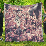 Sakura Cherry Blossom Print Quilt