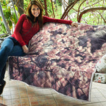 Sakura Cherry Blossom Print Quilt