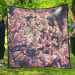 Sakura Cherry Blossom Print Quilt