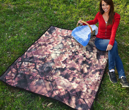 Sakura Cherry Blossom Print Quilt