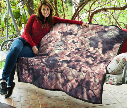 Sakura Cherry Blossom Print Quilt