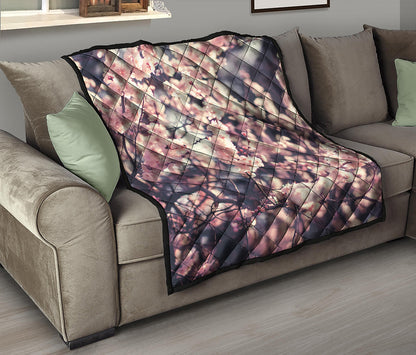 Sakura Cherry Blossom Print Quilt