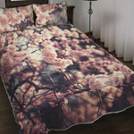 Sakura Cherry Blossom Print Quilt Bed Set