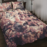 Sakura Cherry Blossom Print Quilt Bed Set
