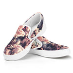 Sakura Cherry Blossom Print White Slip On Shoes