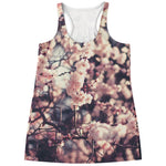 Sakura Cherry Blossom Print Women's Racerback Tank Top