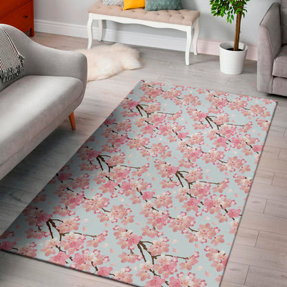 Sakura Flower Cherry Blossom Print Area Rug