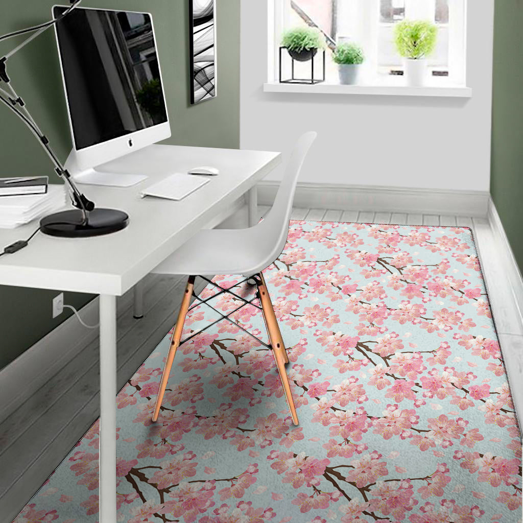 Sakura Flower Cherry Blossom Print Area Rug