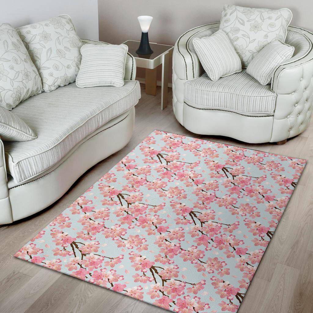 Sakura Flower Cherry Blossom Print Area Rug