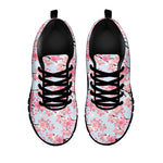 Sakura Flower Cherry Blossom Print Black Sneakers