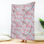 Sakura Flower Cherry Blossom Print Blanket