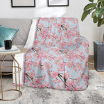 Sakura Flower Cherry Blossom Print Blanket