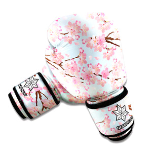 Sakura Flower Cherry Blossom Print Boxing Gloves – GearFrost