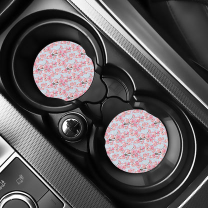 Sakura Flower Cherry Blossom Print Car Coasters