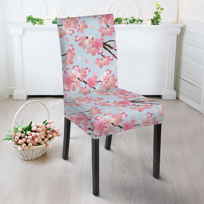 Sakura Flower Cherry Blossom Print Dining Chair Slipcover