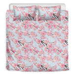 Sakura Flower Cherry Blossom Print Duvet Cover Bedding Set