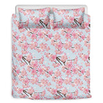 Sakura Flower Cherry Blossom Print Duvet Cover Bedding Set