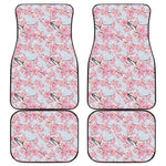 Sakura Flower Cherry Blossom Print Front and Back Car Floor Mats