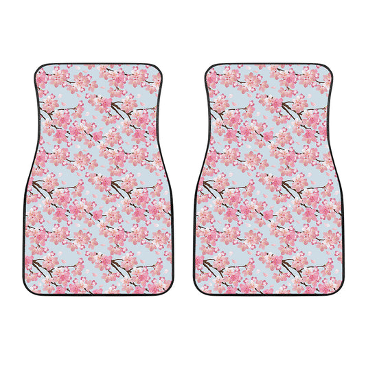 Sakura Flower Cherry Blossom Print Front Car Floor Mats