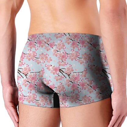 Sakura Flower Cherry Blossom Print Men's Boxer Briefs