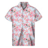 Sakura Flower Cherry Blossom Print Men's Short Sleeve Shirt