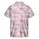 Sakura Flower Cherry Blossom Print Men's Short Sleeve Shirt