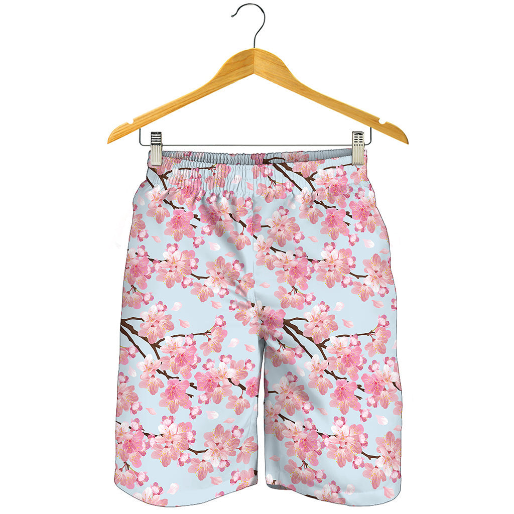 Sakura Flower Cherry Blossom Print Men's Shorts